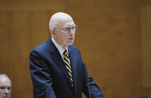 Elder Dallin H. Oaks in California