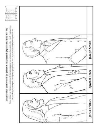 Stran z dejavnostjo: Jezus Kristus svojo Cerkev vodi preko prerokov in apostolov