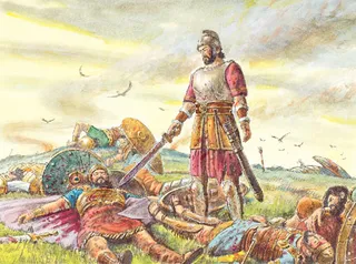 dead men on battlefield