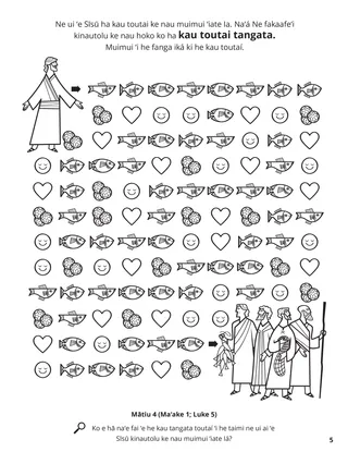 Fishers of Men coloring page