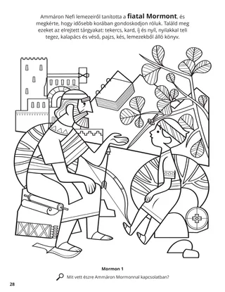 Ammaron Taught Mormon about the Sacred Records coloring page