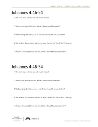 handout, John 4