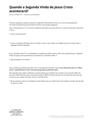 New Testament Seminary Teacher Manaul - 2023