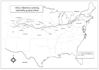 žemėlapis, rankinių vežimėlių trasa