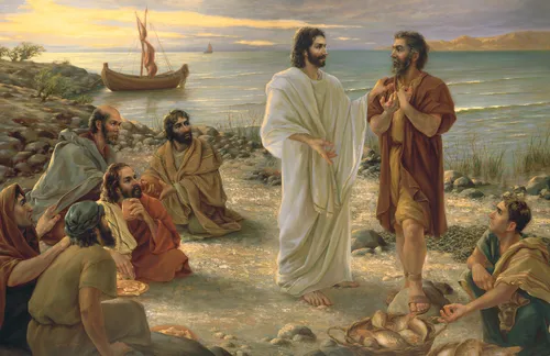 Jesus teaching men