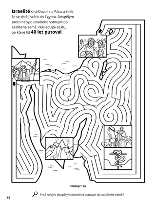 Forty Years in the Wilderness coloring page