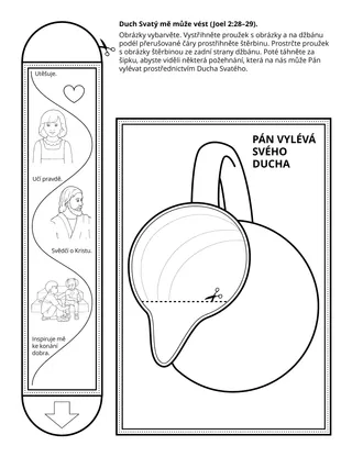 Stránka s činností pro Primárky: Duch Svatý mě může vést