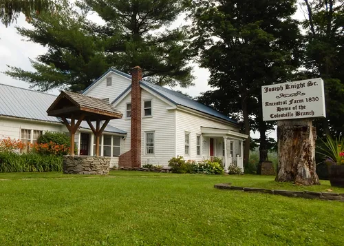 exterior of Joseph Knight Sr. home, Colesville, New York