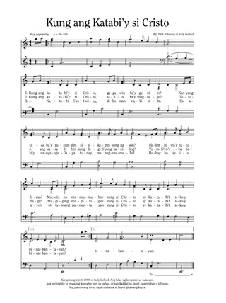 musika, Kung ang Katabi’y si Cristo