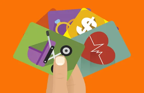 hand holding some cards