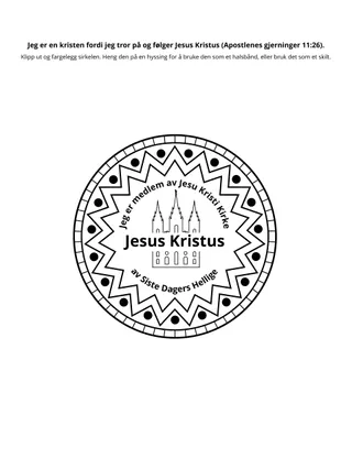 aktivitetsside: Jeg er kristen