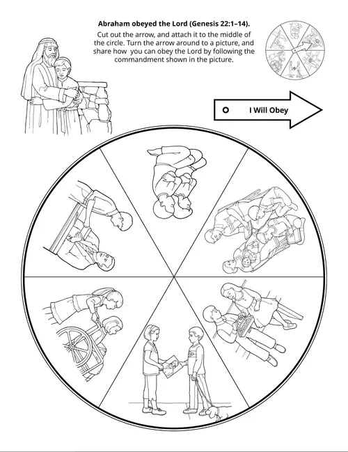 Abraham obeyed the Lord (Genesis 22:1–14).