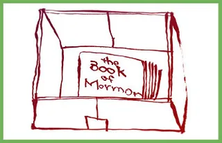sketch of box and book