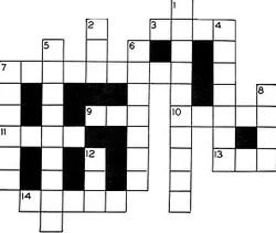 Crossword puzzle