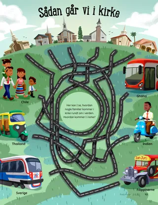 matching game of church members around the world