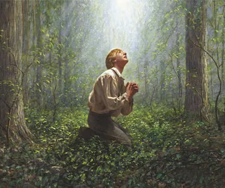 Joseph Smith in Sacred Grove