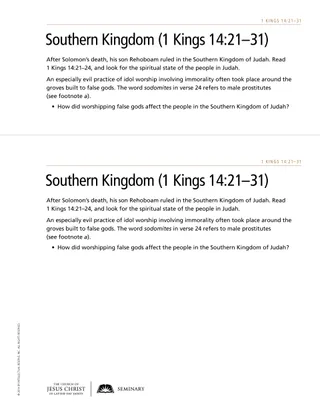 handout, Southern Kingdom