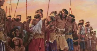 부상당한 청년 용사들