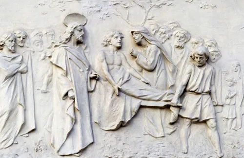 Christ raising the son of the widow of Nain