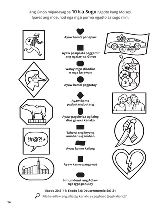The Ten Commandments coloring page