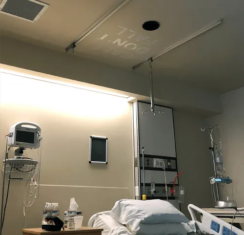 Hospital room.