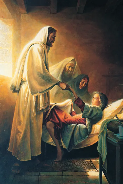 Christ raising the daughter of Jairus