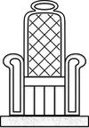 drawing, throne