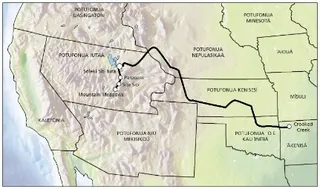 map, Arkansas to California