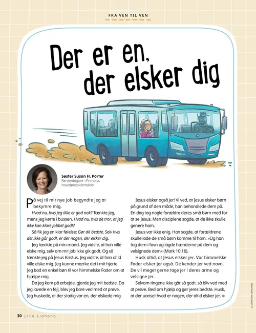 PDF-side med illustration af en kvinde, der sidder i en bus