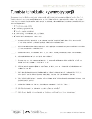 moniste, Tunnista tehokkaita kysymystyyppejä