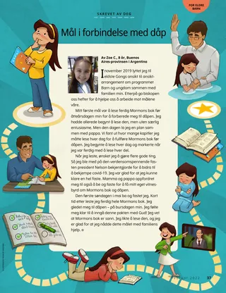 girl watching conference and reading scriptures