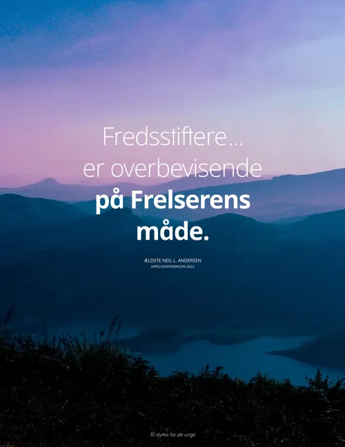 plakat med bjerge i horisonten