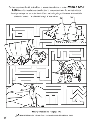 Journey to the Salt Lake Valley coloring page