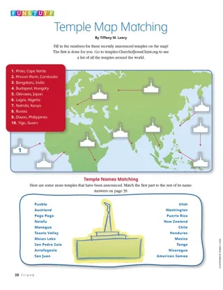 temple matching activity