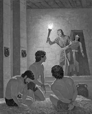 Ammon releasing Aaron from prison