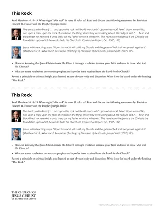 This Rock handout