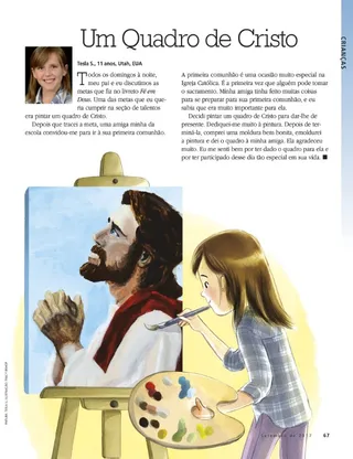 a painting of Christ