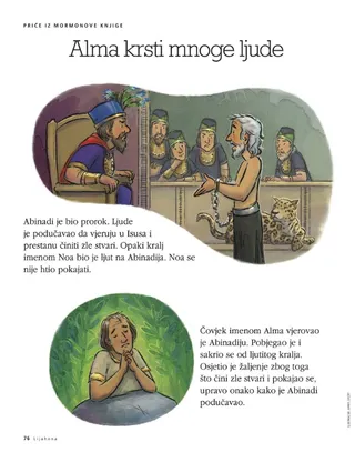 Alma baptizes many people 1