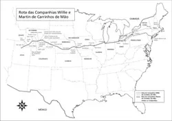 mapa dos Estados Unidos