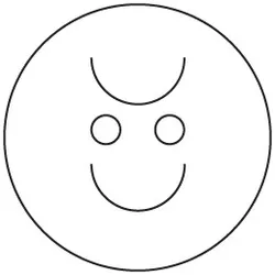 smiling and frowning face