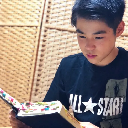 young man reading scriptures