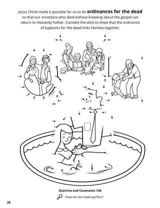 Baptisms for the Dead coloring page