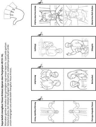 halaman aktiviti: Saya boleh mengikut Yesus Kristus