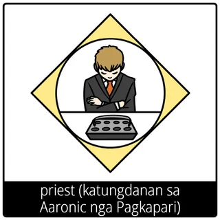priest (katungdanan diha sa Aaronic nga Pagkapari) nga simbolo sa ebanghelyo