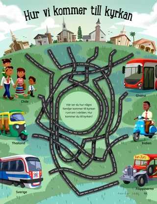 matching game of church members around the world