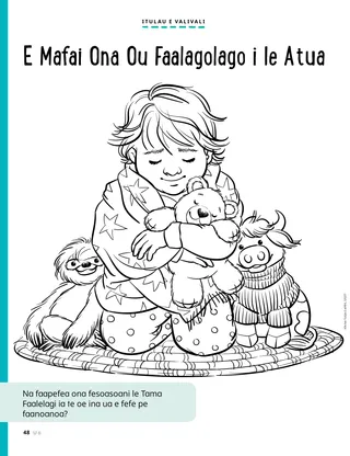 child snuggled in blanket and praying