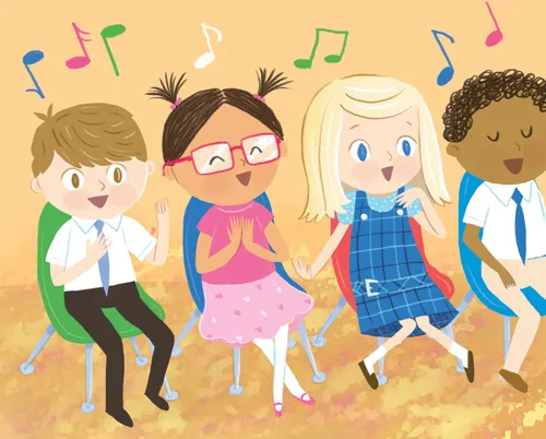Children singing together
