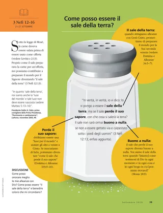 How can I be the salt of the earth