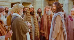Jesus talks to Pharisees
