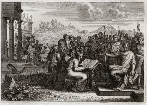 people reading scriptures